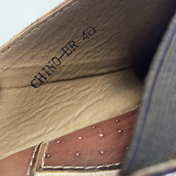 Spring Step L’Artiste brown hand painted clog Chino Clog mule open back comfort - Picture 4 of 16